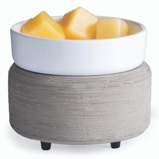 Gray Texture 2-in-1 Fragrance Warmer