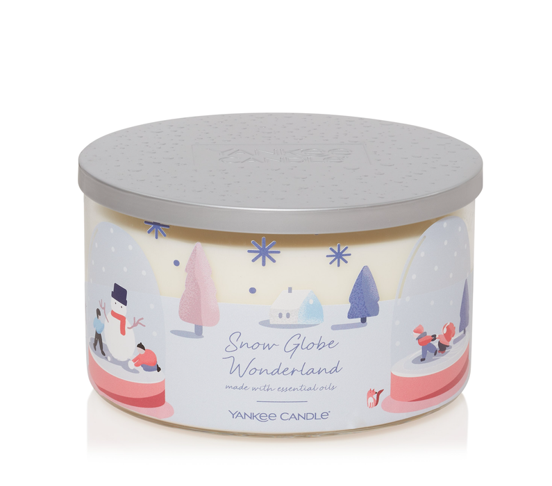 Snow Globe Wonderland 3-Wick Novelty Jar Candle