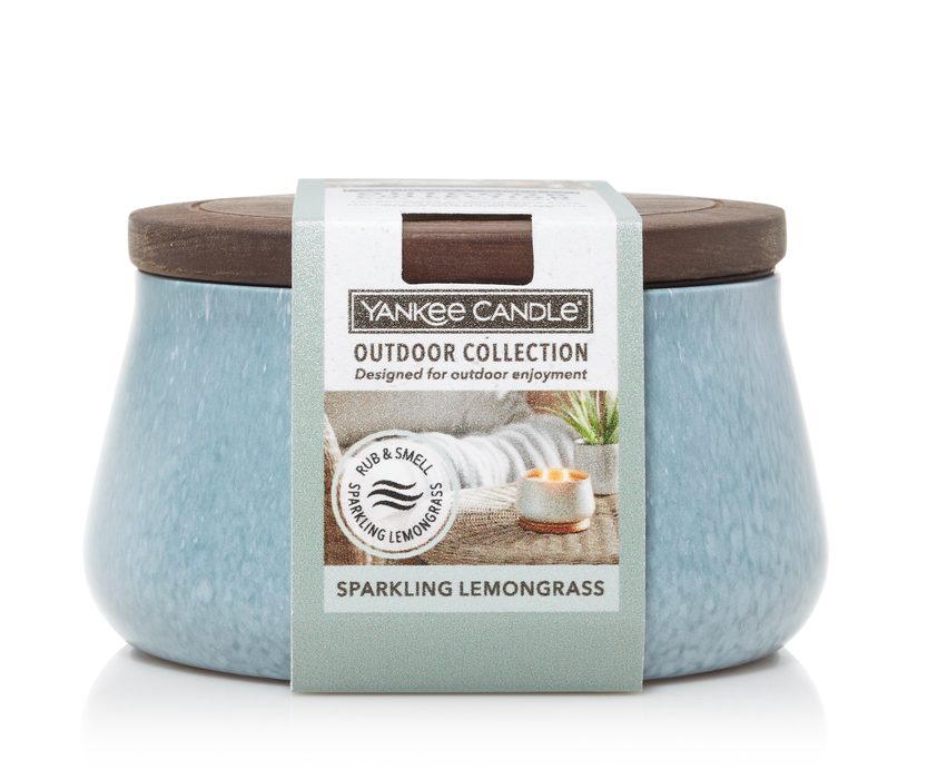 Sparkling Lemongrass Medium Outdoor Candle