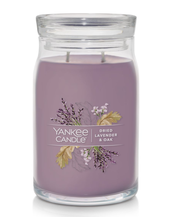 Dried Lavender & Oak Signature Large Jar Candle