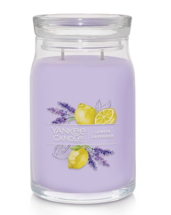 Lemon Lavender Signature Large Jar Candle