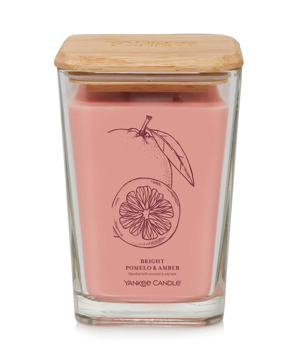 Bright Pomelo & Amber Large Square Candle