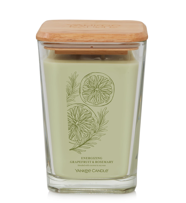 Energizing Grapefruit & Rosemary Large Square Candle