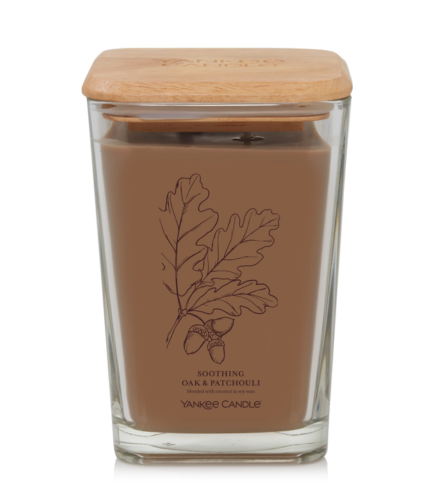 Soothing Oak & Patchouli Large Square Candle