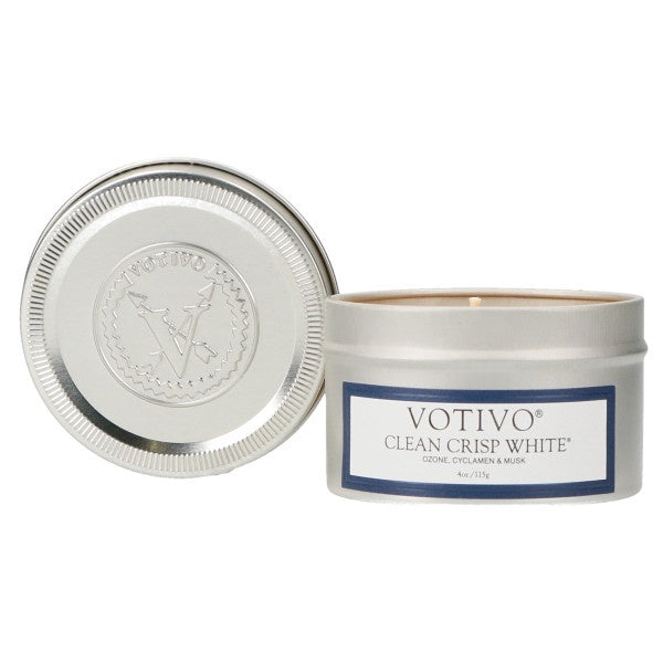 Votivo-Home-Fragrance-Travel-Tin-Candle-Clean-Crisp-White